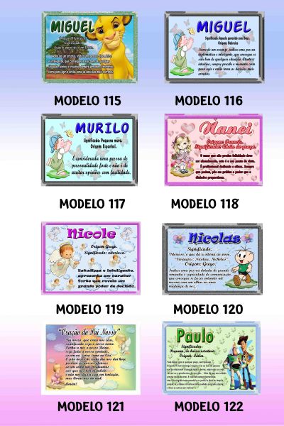 Mostruário de significado de nomes