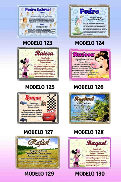 Mostruário de significado de nomes