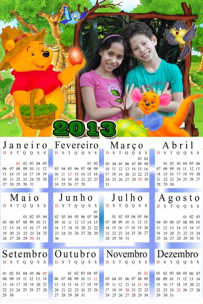 Calend. personalizado com imã 20x30