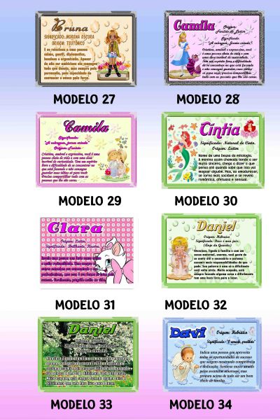 Mostruário de significado de nomes